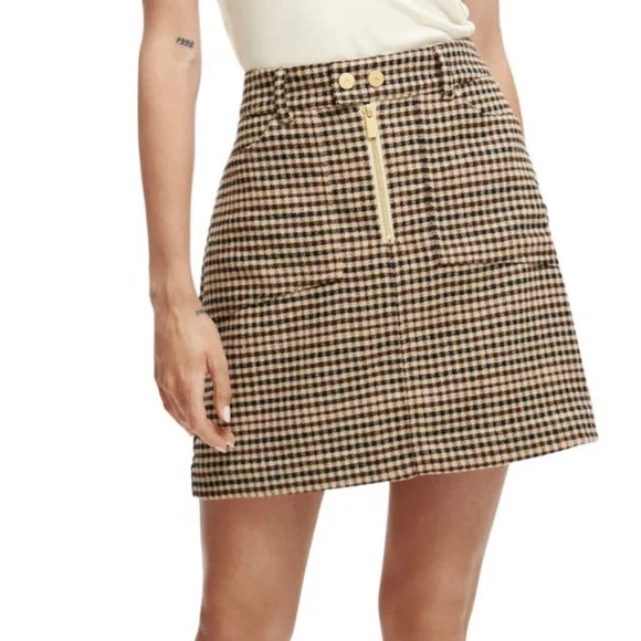 Scotch and Soda plaid a-line mini skirt, size S - Picture 1 of 9